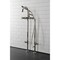 Aqua Vintage CCK8106DX Freestanding Tub Faucet with Supply Line, Stop Valve, Polished Nickel CCK8106DX - alternate 6